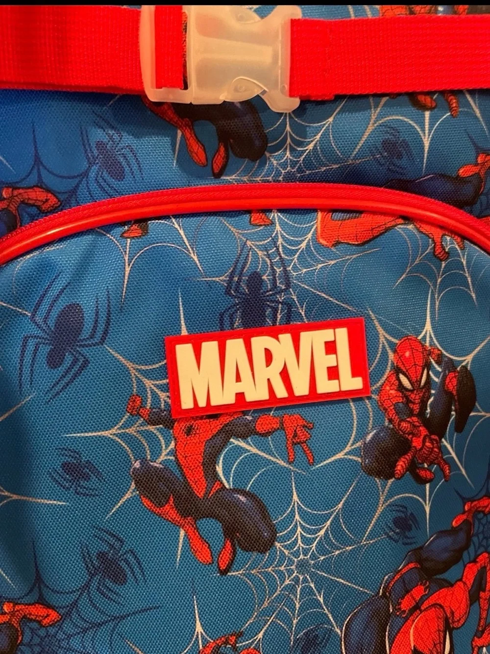 NWT Blue and Red Marvel Spider-Man   Patterned Full Size Backpack